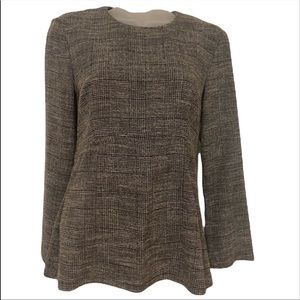 H&M Tweed Peplum Top